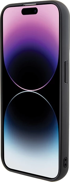 Mbështjellës Karl Lagerfeld Gripstand Saffiano Karl&Choupette Pins për iPhone 13 Pro/13, i zi