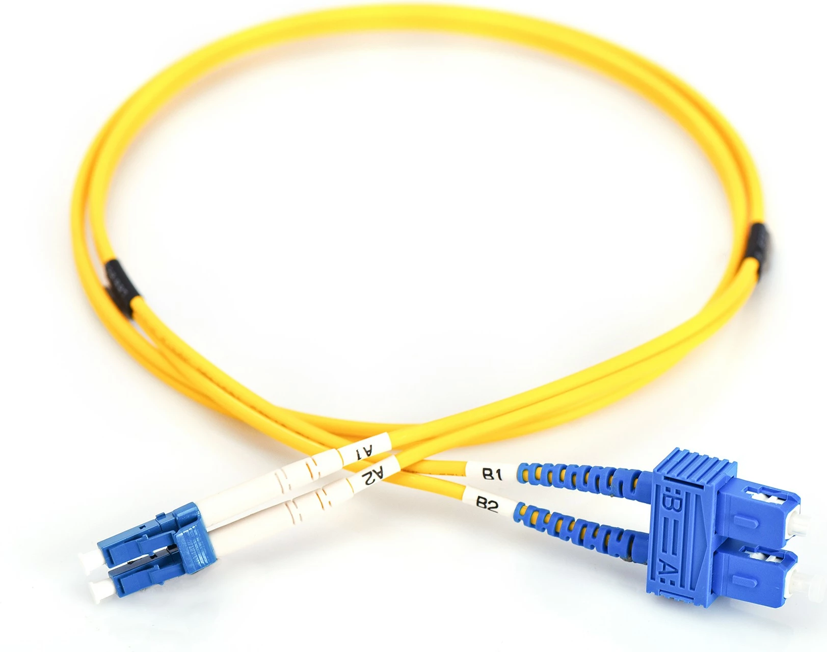 Kabllo optike Digitus LC në SC, OS2, 3m, e verdhë