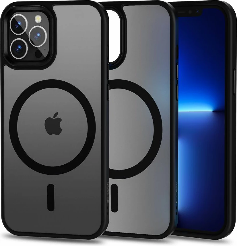 Mbështjellës Tech-Protect MagMat për iPhone 12 Pro Max, MagSafe, e zezë matte