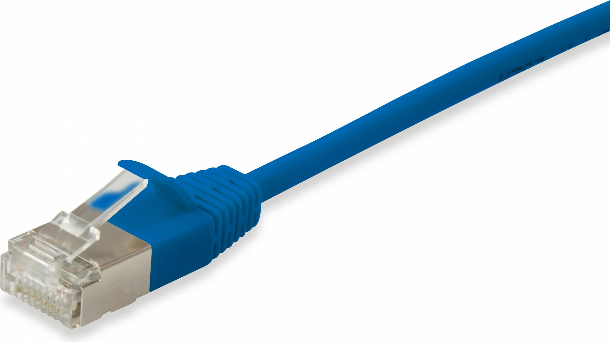 Kabllo rrjeti EQUIP Cat6a F/FTP Slim 1m, RJ-45, kaltër