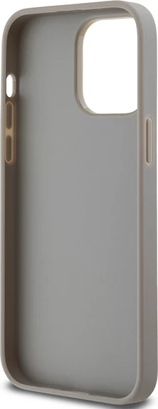 Mbështjellës DKNY Mono Stripe & Metal Logo për iPhone 14 Pro Max, Bezhe