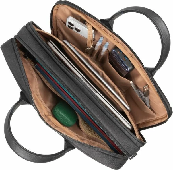 çantë laptopi RIVACASE ECO 8134 15.6\", RPET, rezistente ndaj ujit, e zezë