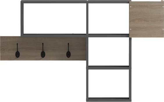 Raft muri Wenia, sonoma-antracit, 99.5x15x61cm