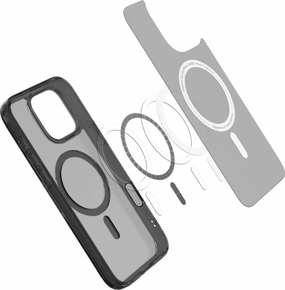 Mbështjellës Spigen Ultra Hybrid për iPhone 16 Pro, Zi