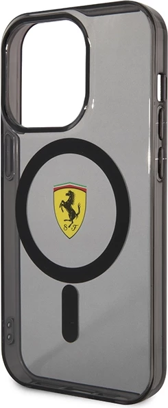 Mbështjellës Ferrari FEHMP14LUKK për iPhone 14 Pro 6.1", MagSafe, i zi