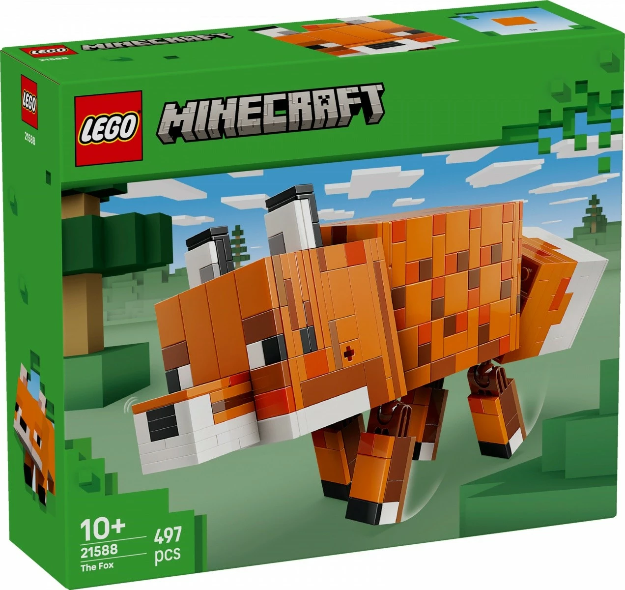 Set ndërtimi LEGO Minecraft 21588 The Fox, 497 pjesë