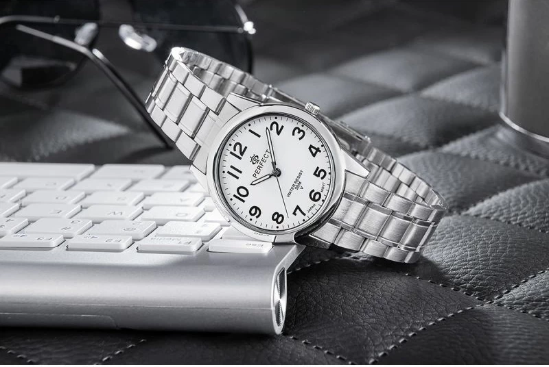 Orë dore për meshkuj PERFECT R50-01, e zezë