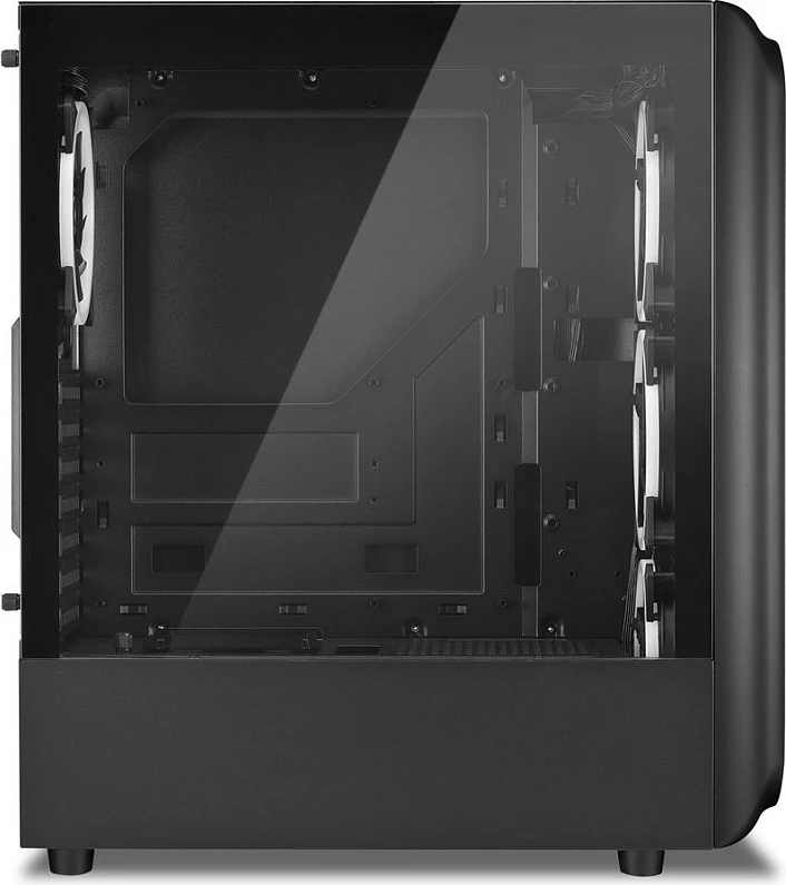 Kasë Sharkoon TK5M RGB midi, e zezë