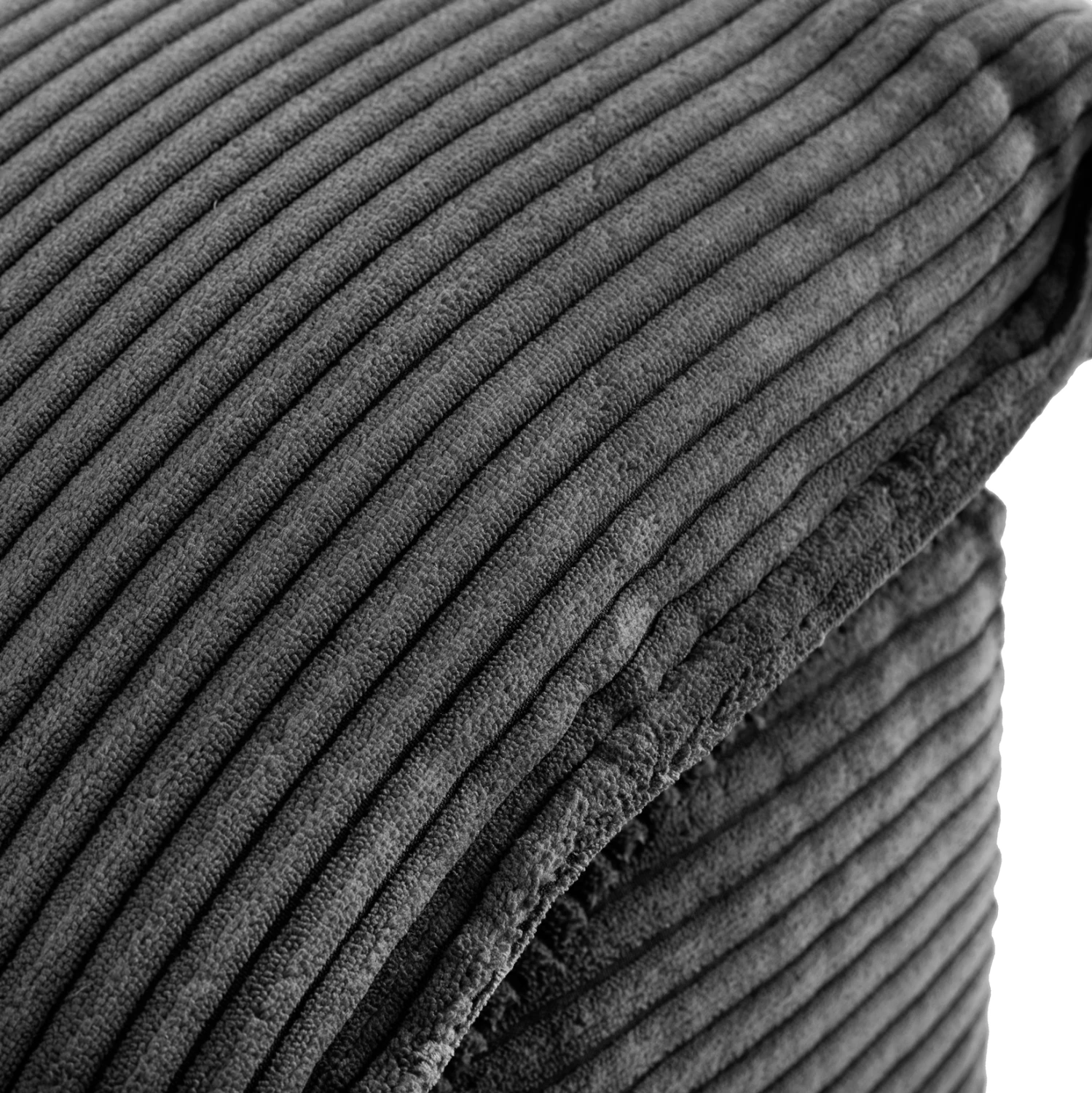 Kënd divan-shtrat me hapësirë ruajtëse ALDO FH3276.02L pëlhurë antracit 256x91-159x87H cm