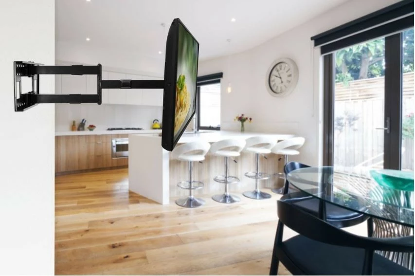 Mbajtës muri për TV Techly 362169, 43-80 inç, rrotullues, 50 kg, i zi