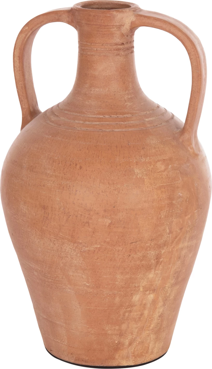 Vazo dekorative (amfora), terrakotë natyrale, FEAX FH4676.08L, 35x35x58cm