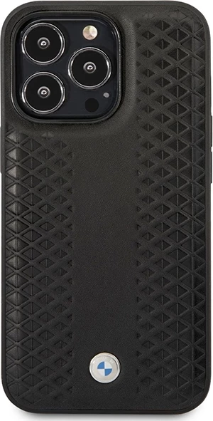Mbështjellës BMW BMHMP14L22RFGK për iPhone 14 Pro 6.1", lëkurë, MagSafe, i zi