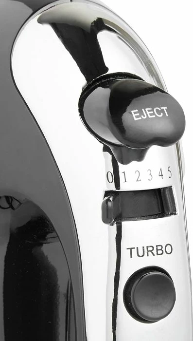 Mikser dore VONSHEF 2007067 300W 5 shpejtësi + turbo, set me 5 shtojca, zi/argjend