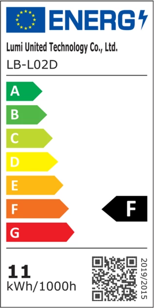 Llambë LED smart AQARA T2 LB-L02D, E27, RGB CCT, 4.9W, 450 lm, Thread/Zigbee/Bluetooth, 1 copë, bardhë