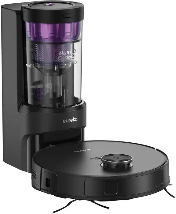Robot pastrues Eureka E20 Plus me stacion vetëshkarkues, 2L, 5200mAh, i zi