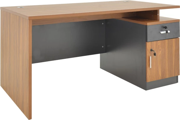 Tavolinë zyre profesionale Oscar, ngjyrë arre-gri e errët, 120x70x76cm