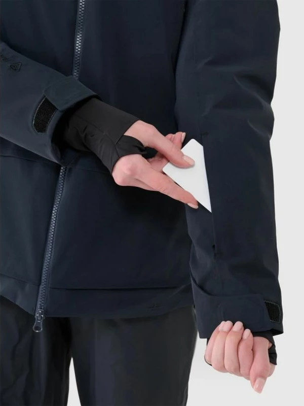 Jakne ski për femra 4F, e zezë