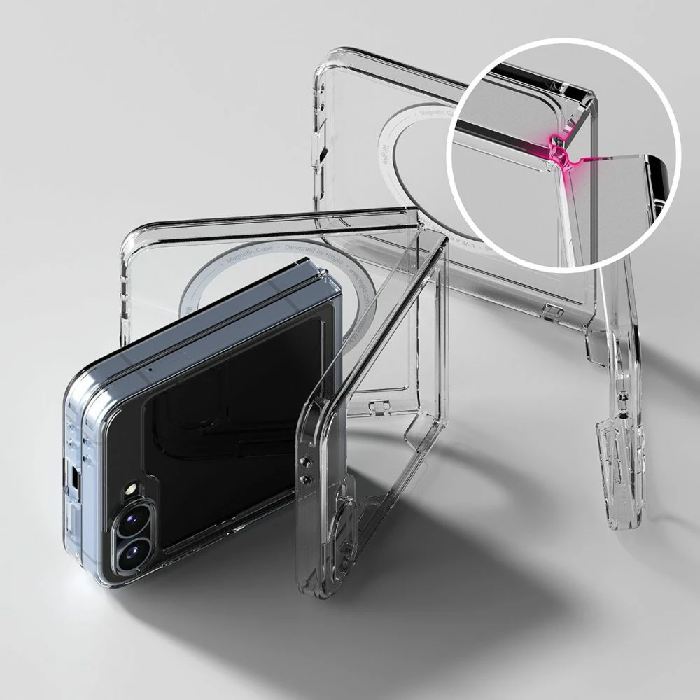 Mbështjellës Ringke Fusion MagSafe për Samsung Galaxy Z Flip 6, Transparent