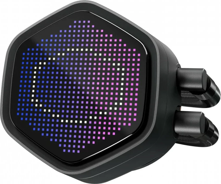 Ftohje likuide CPU, Cooler Master, MasterLiquid 360 Atmos II Pixel LED MLX-D36M-A25SZ-P1, radiator 360mm, 3x120mm, ARGB, ekran LED