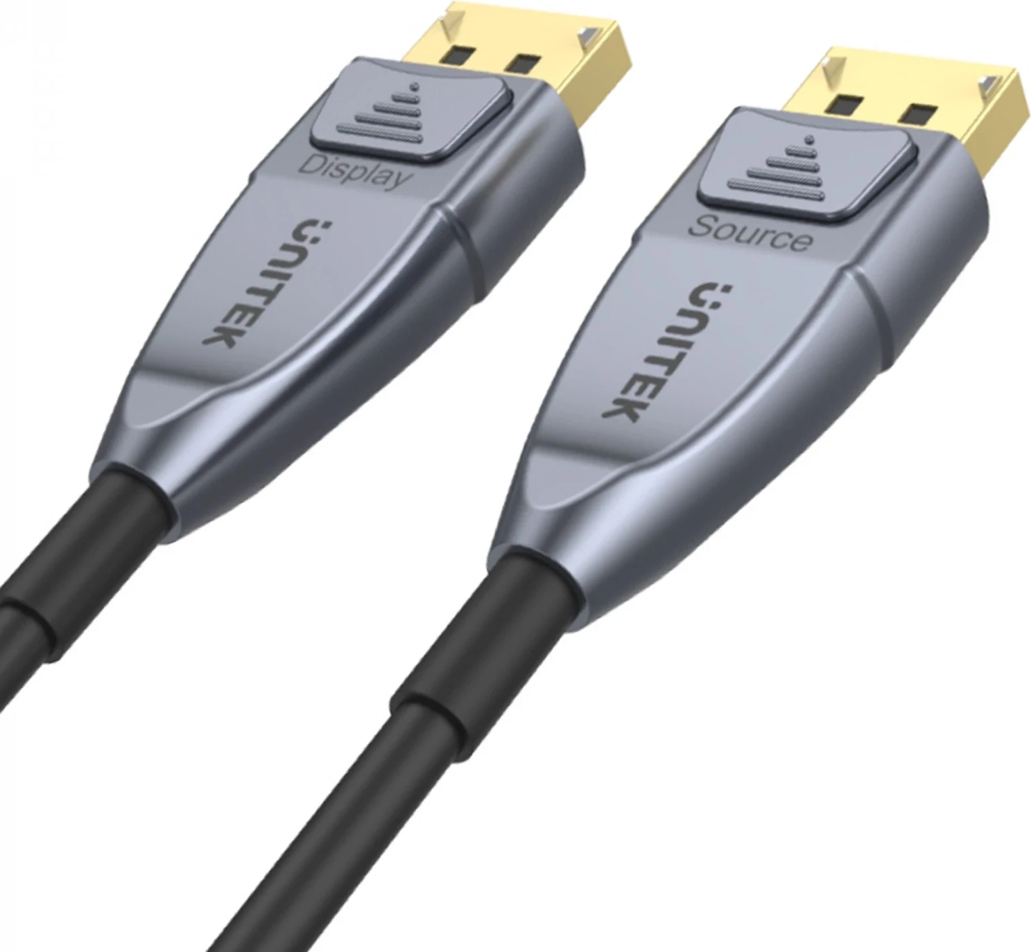 Kabllo DisplayPort Unitek, e zezë-argjendtë