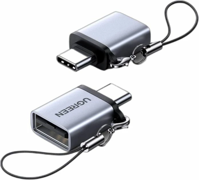 Adapter USB-C në USB-A 3.0 OTG me kabllo, UGREEN 50283, 5 Gbps, gri, 1 copë (në kuti)