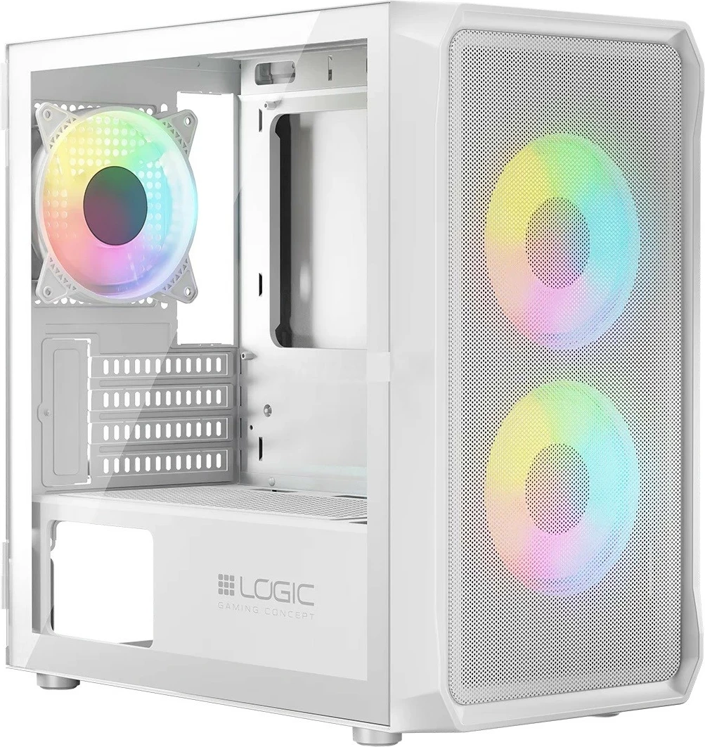 Kasë Logic Concept Portos ARGB Mini, Mini Tower, Micro ATX, e bardhë