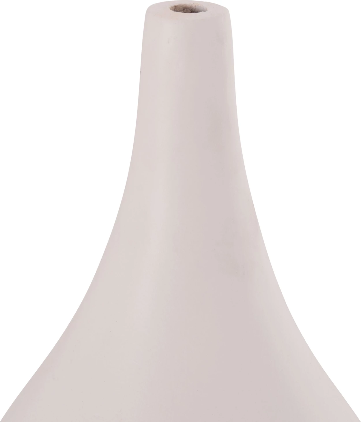 Vazo dekorative për tavolinë, terrakotë e bardhë, DENI FH4663.02S, 15x27cm