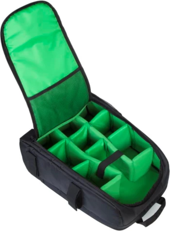 çantë shpine për kamera RIVACASE SLR 7490 PS, për DSLR + 3-4 lente, ndarje laptopi 15.6\", e zezë