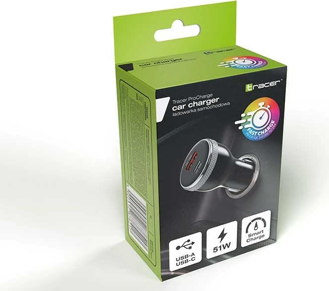 Karikues veture Tracer ProCharge 51W, 2 porta USB, i zi