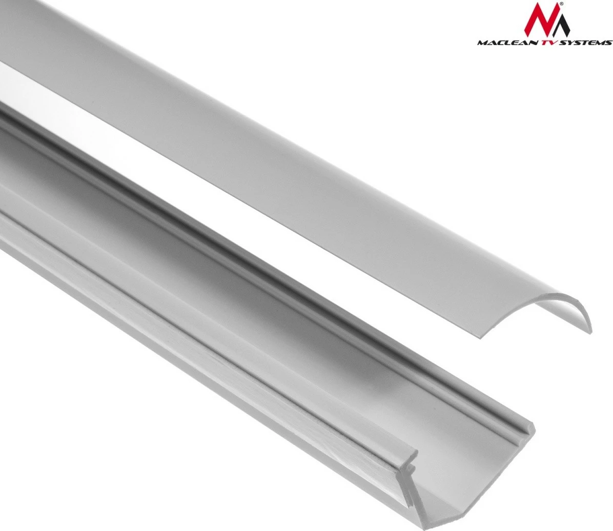 Kanal kabllosh Maclean MCTV-575, 1.5m, 43x23mm, i bardhë, me shirit ngjitës