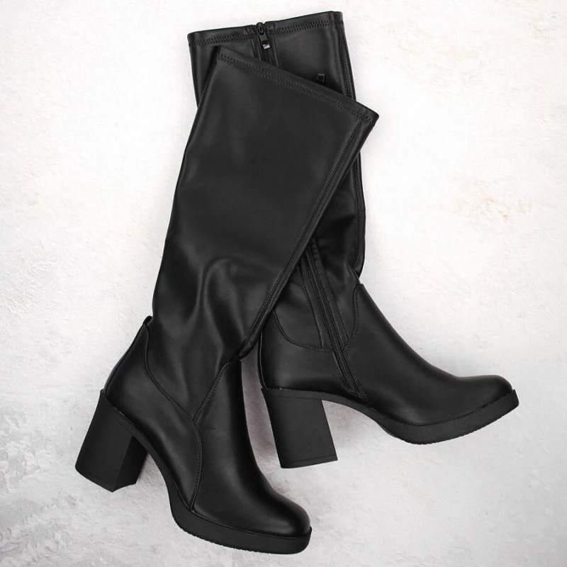 Çizme femra Sergio Leone KZ257, të zeza