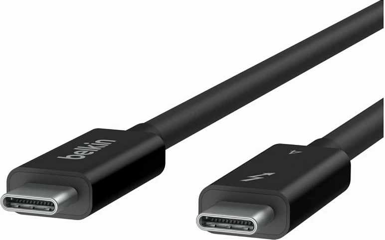 Kabllo Belkin INZ002bt2MBK, Thunderbolt 4, 2 m, 40 Gbit/s, 100 W, e zezë