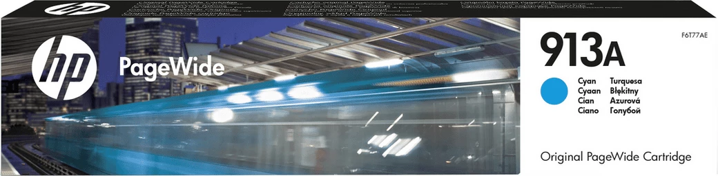 Kartutxh bojë, HP, 913A F6T77AE, 37 ml, rendiment 3000 faqe, Cyan