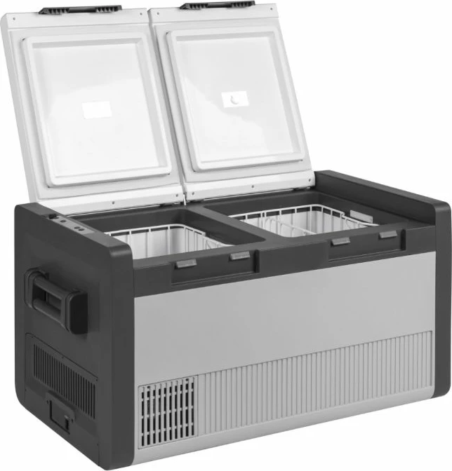 Frigorifer portativ me kompresor BRUNNER Polarys Criomaster HPI 73 73L Dual Zone 12/24V DC & 230V AC gri