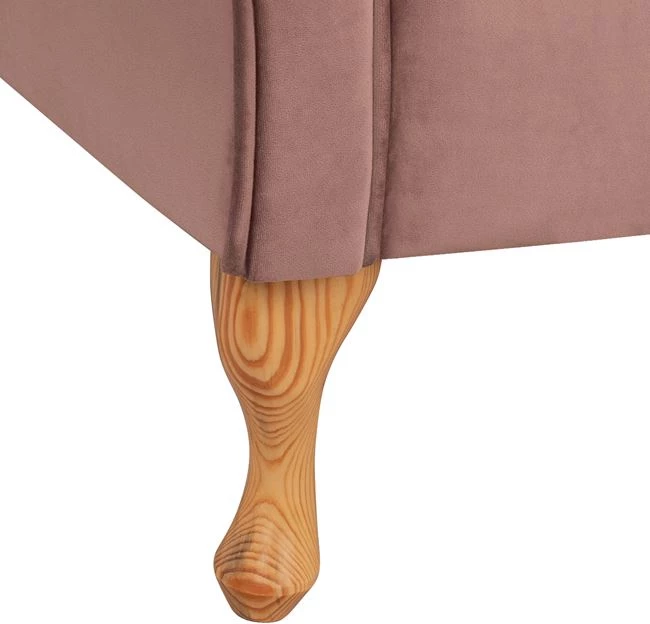 Shezlong dusty pink kadife FH3008.05 krah i djathtë 187x61x82cm