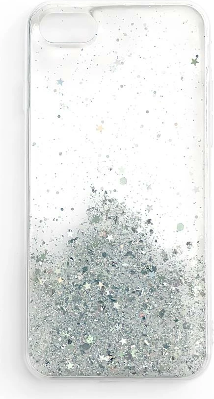 Mbështjellës Wozinsky Star Glitter Shining për Samsung Galaxy A42 5G, Transparent, Silver