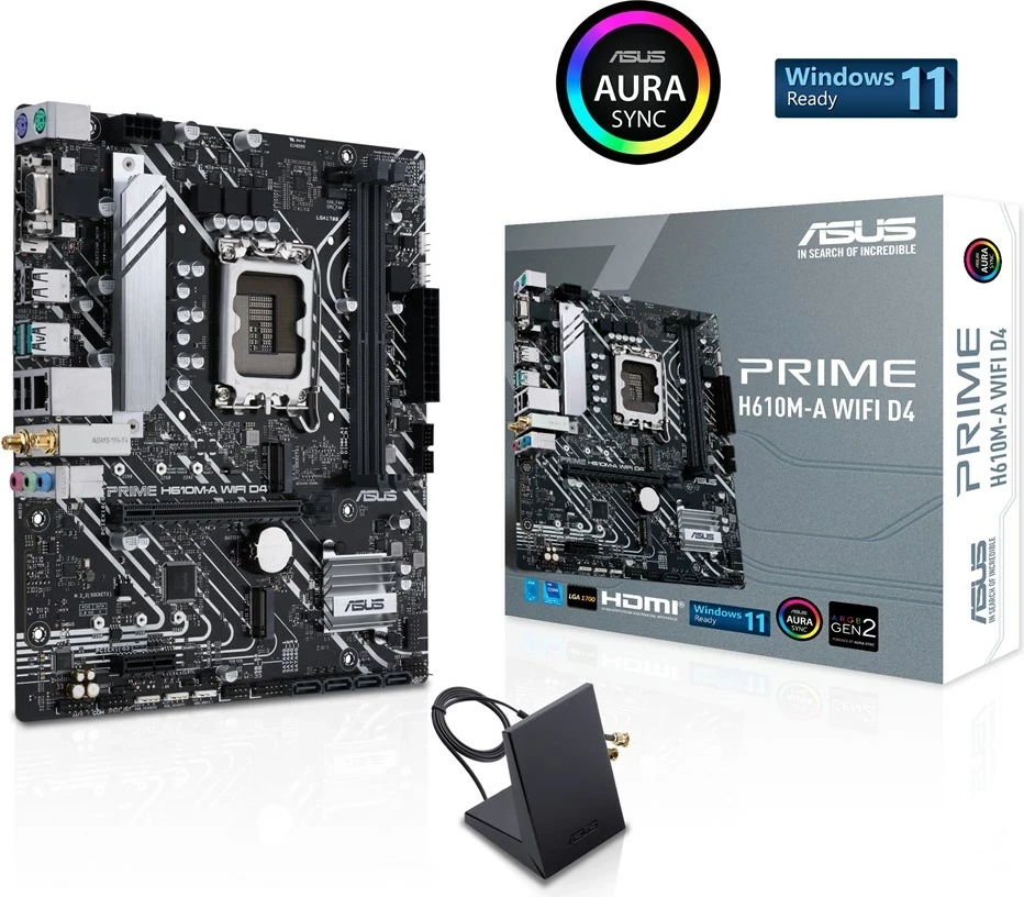 Pllakë amë ASUS PRIME H610M-A WIFI D4, Intel H610, micro ATX