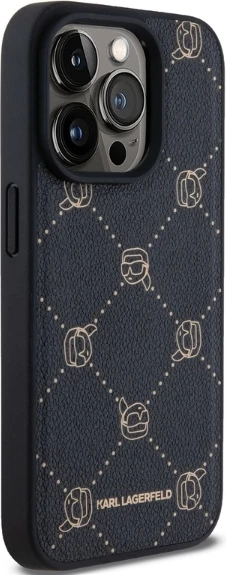 Mbështjellës Karl Lagerfeld Magsafe Karl Head për iPhone 15 Pro Max, i zi