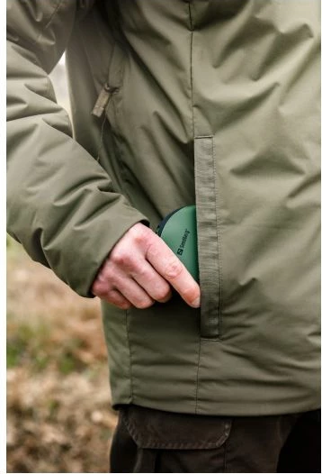 Powerbank Sandberg Survivor 420-60 10000 mAh (37 Wh) IPX6 me dritë LED dhe busullë, e gjelbër/zezë, me kabllo microUSB 30 cm + karabinë