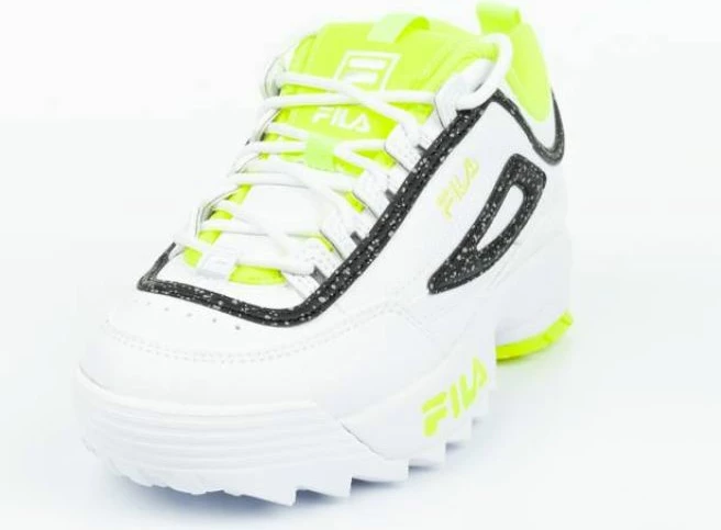 Atlete për fëmijë Fila Disruptor, të bardha me gjelbër