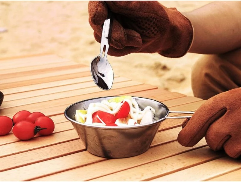 Set lugë e pirun NexTool për outdoor, inox