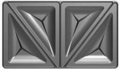 Aparat 4-në-1 sanduiçera/vafllera/grill Brock SSM 6004 RD 750 W, kuqe/zezë