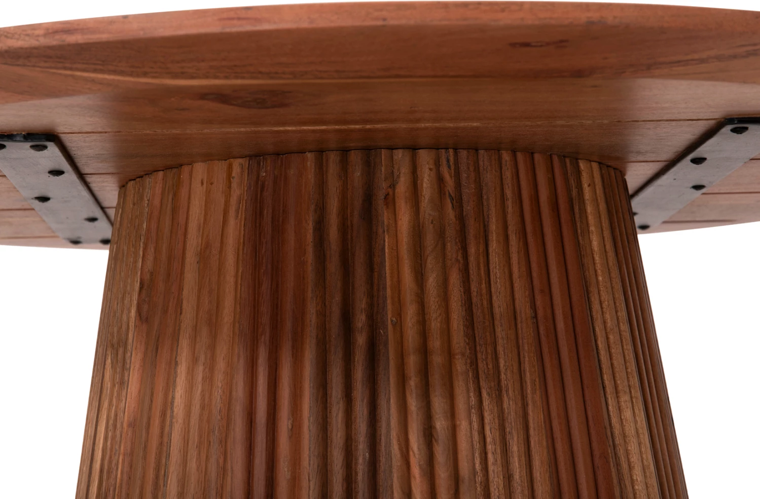 Tavolinë kafeje e rrumbullakët, ngjyrë druri natyral, GROOT FH9697, Φ80x48Hcm