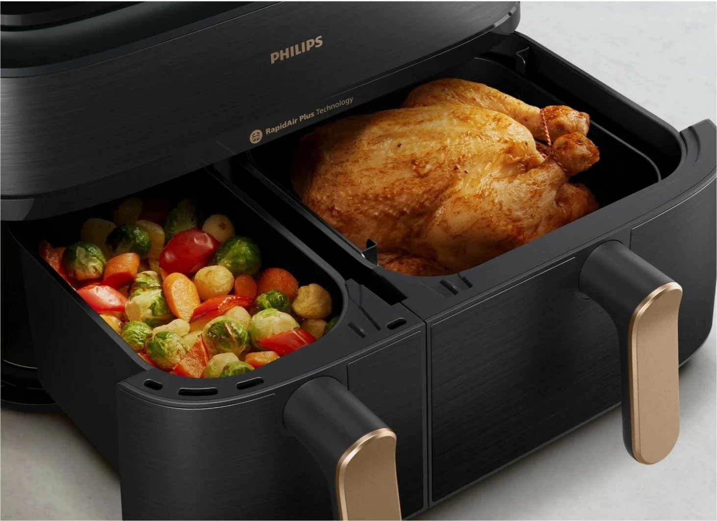 Fryer ajri Philips Ovi Dual 5000 NA552/00, 9L, i zi