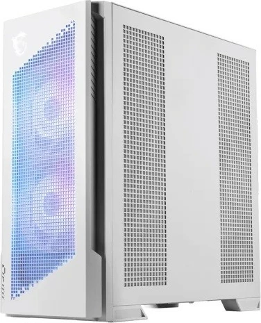 Kasë MSI MPG Velox 300R Airflow PZ midi tower, ARGB, mbështetje E-ATX/ATX/mATX/mini-ITX, USB Type-C 20 Gb/s, dritare xhami të temperuar, e bardhë