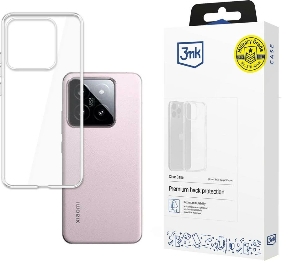 Mbështjellës 3mk për Xiaomi 14, Transparent
