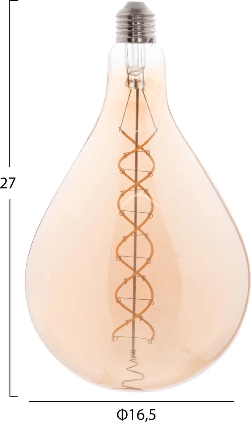 Llambë LED filament, ngjyrë çaji, FH4052.02, 8W, E27, 3000K, e zbehtë