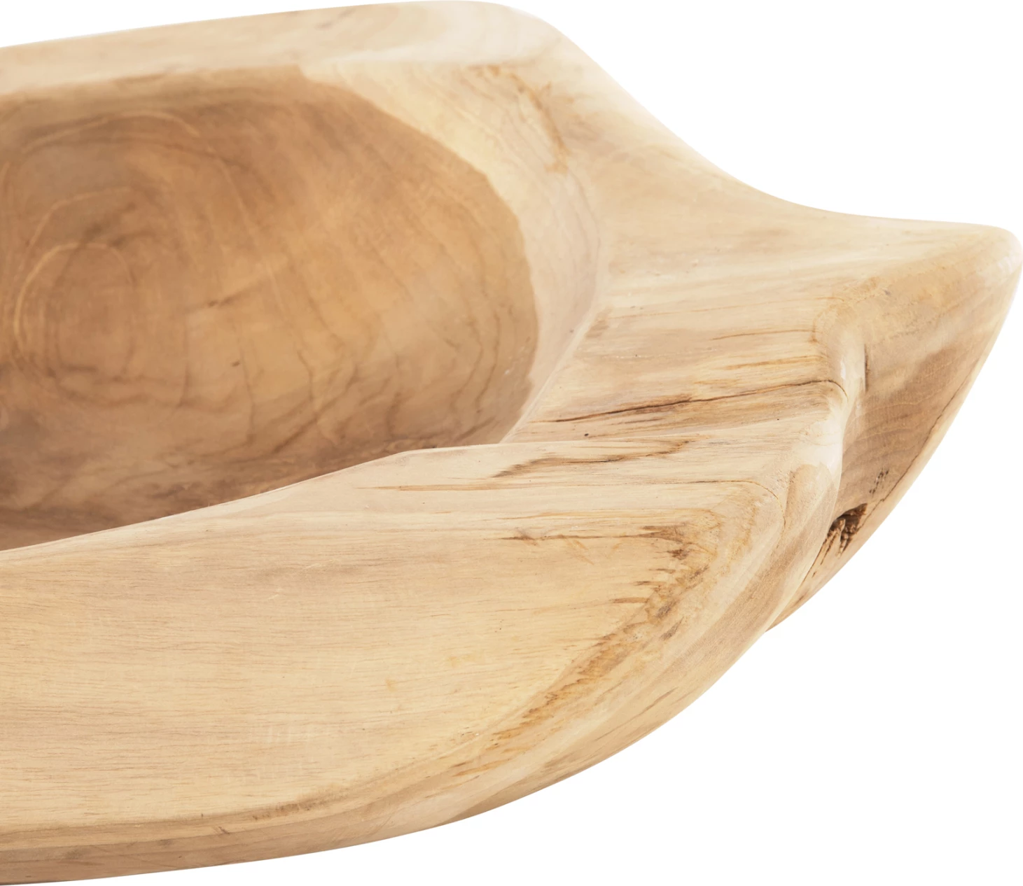 Enë dekorative për tavolinë, dru tik, YOKI, Φ58x12H cm