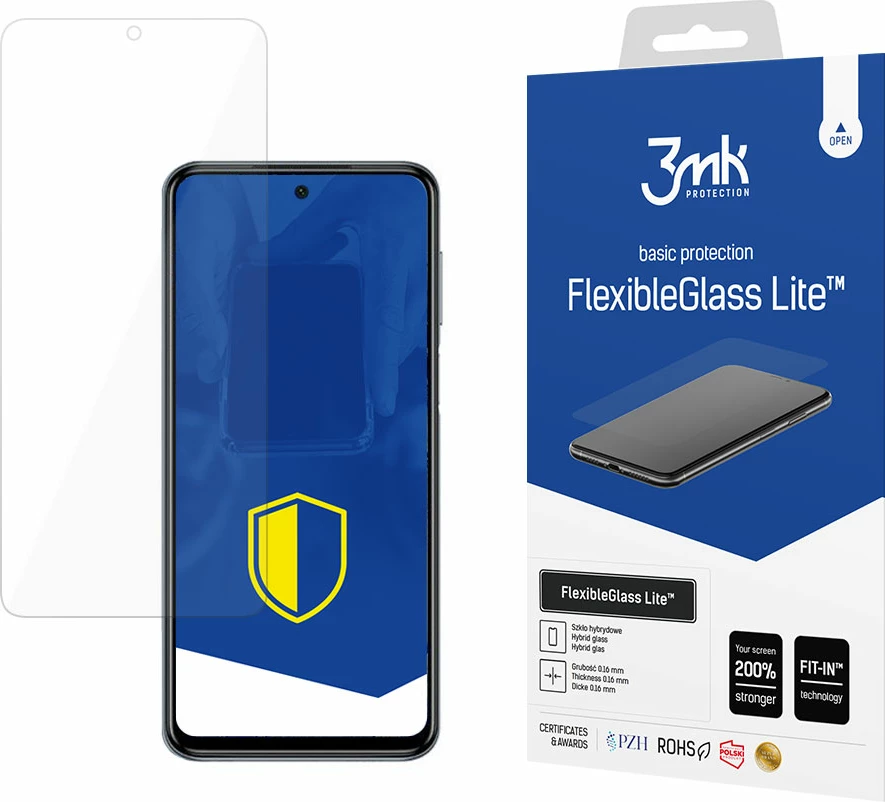 Mbështjellës xhami hibrid 3mk FlexibleGlass Lite për Xiaomi Redmi Note 10/10S, Transparent