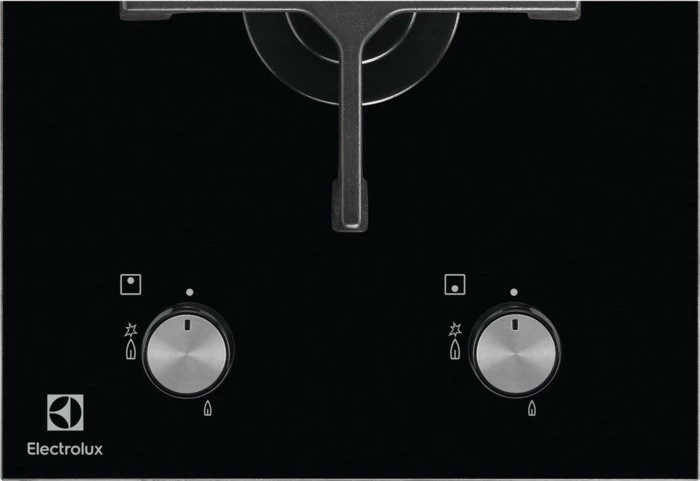 Pjatë me gaz dhe xham Electrolux EGC3322NVK, 30 cm, e zezë